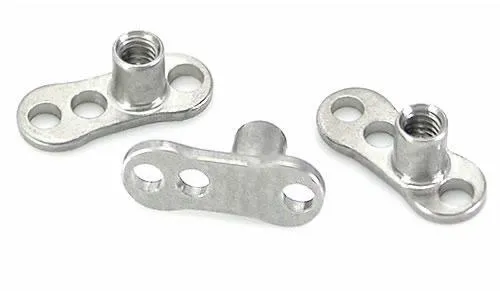 Painful Pleasures Male Sex Toys 12g Steel Dermal Anchor with 2mm or 25mm Rise and 3Hole Base Price Per 1 Painful Pleasures Male Sex Toys 12g Steel Dermal Anchor with 2mm or 25mm Rise and 3Hole Base Price Per 1