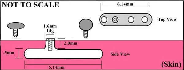 Painful Pleasures Male Sex Toys 14g 12g Internally Threaded Extension Post Price Per 1