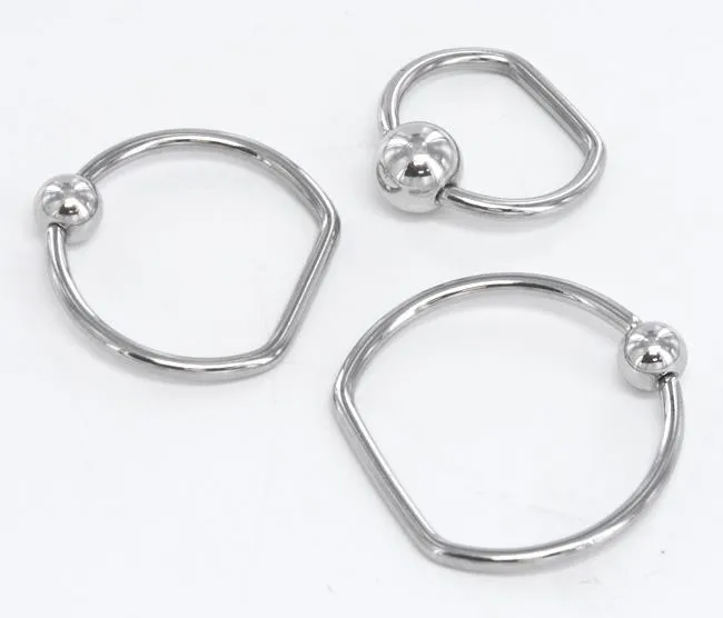 Painful Pleasures Male Sex Toys 16g Steel DRing Price Per 1