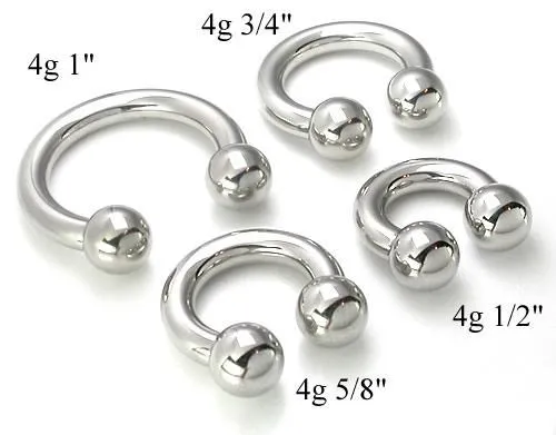 Painful Pleasures Male Sex Toys 4g Internal Steel Circular Barbell Price Per 1