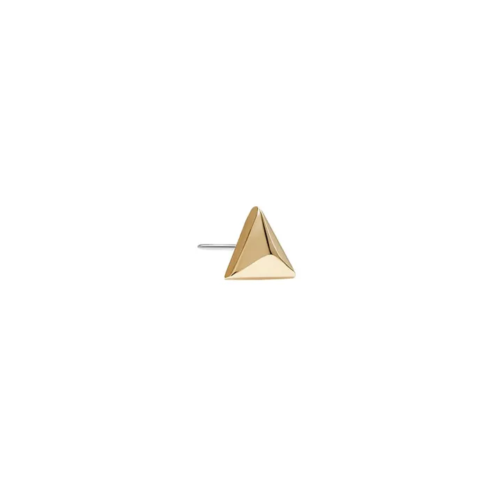 Painful Pleasures Vibrators Tilum Pyramid 14kt Yellow Gold Threadless Top Price Per 1