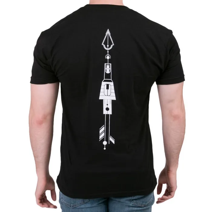 Peak Peak Needle Onyx Unisex Black Tee Anal