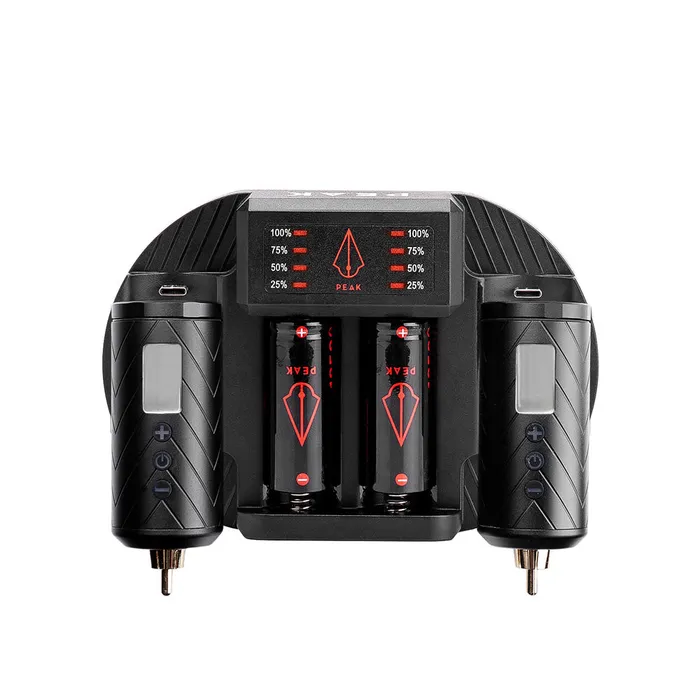 Peak Vibrators Peak Charging Dock Forge Reloadable Battery Packs Bundle
