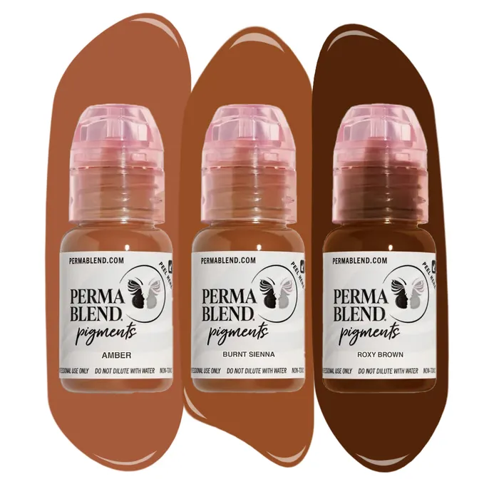 Perma Blend Female Sex Toys Warm Eyebrow Mini Set Perma Blend 3 12oz Bottles