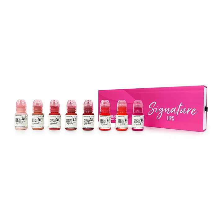 Perma Blend Male Sex Toys Signature Lip Set Perma Blend 8 12oz Bottles
