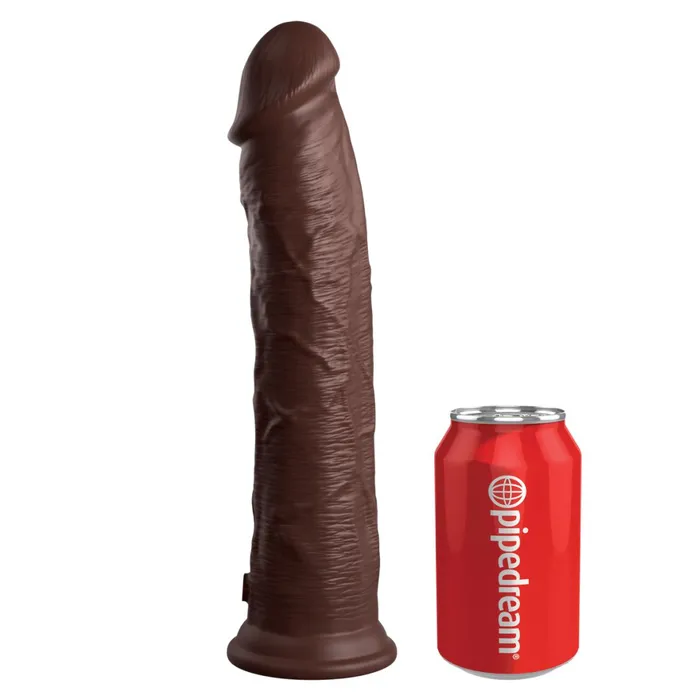 Pipedream Products Dildos King Cock Elite 11 Silicone Dual Density Dildo Chocolate
