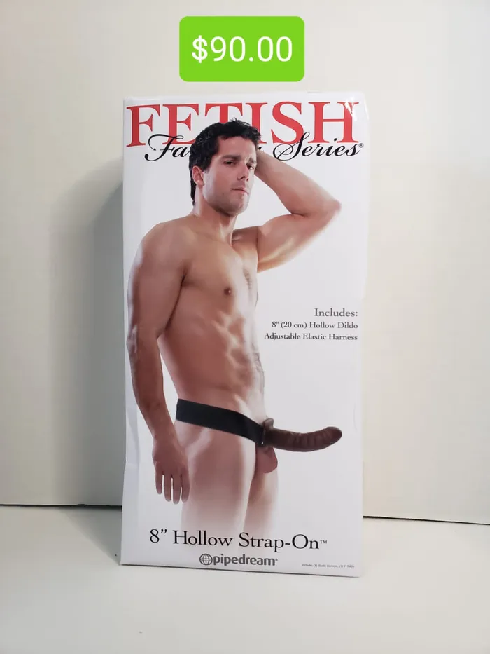 Pleasher Spot Female Sex Toys 8 inch Hollow Strap On