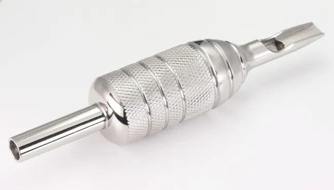 Precision Male Sex Toys 15FT 1 PIECE Combo Stainless Steel Tattoo 78 Grip with 15 FT Open Flat Tip