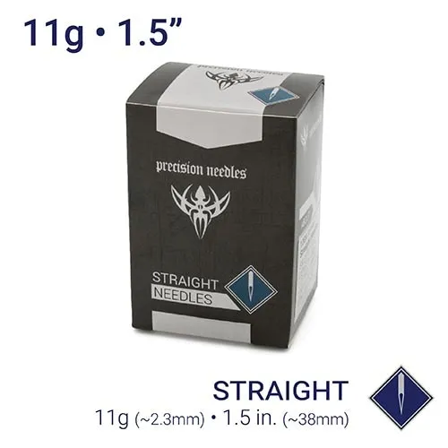 Precision Needles 11g Sterilized 15 Body Piercing Needles Box of 50 Female Sex Toys Precision Needles 11g Sterilized 15 Body Piercing Needles Box of 50 Female Sex Toys