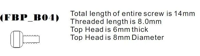 Precision Round Head Copper Front Binding Post Screw M4 Metric Version 4 Male Sex Toys
