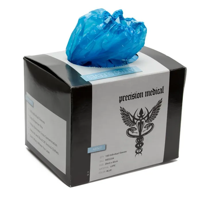 Precision Tattoo Sleeves to Prevent CrossContamination Box of 100 Sleeves Precision Medical Anal