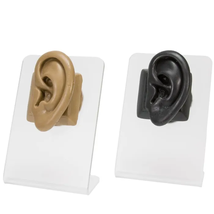 Realistic AdultSized Silicone Left Ear Display Black Body Bit Version 2 Painful Pleasures Anal