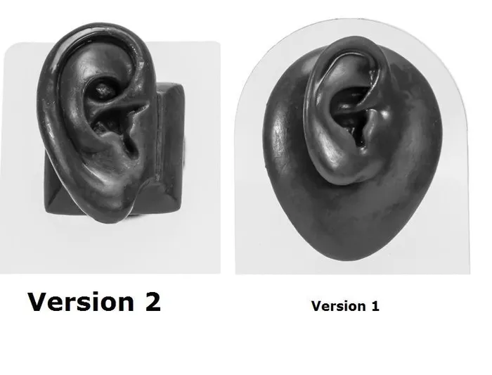 Realistic AdultSized Silicone Left Ear Display Black Body Bit Version 2 Painful Pleasures Anal