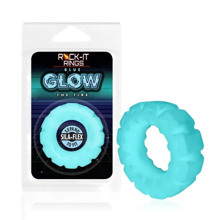 RockIt Rings LLC Dildos Rockit Rings GLOW The Tire CRing Glows in the Dark Blue RockIt Rings LLC Dildos Rockit Rings GLOW The Tire CRing Glows in the Dark Blue