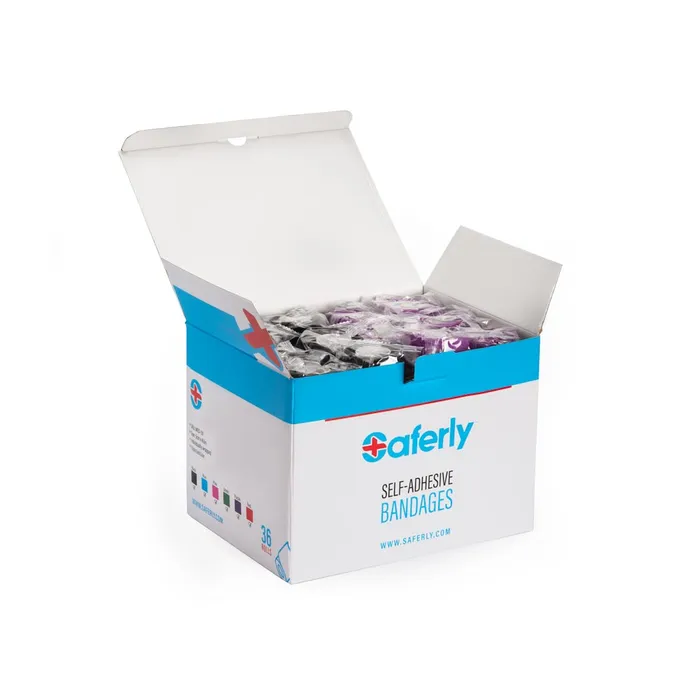 Saferly Anal Saferly 2 Medical Cohesive Wrap Assorted Colors Case of 36