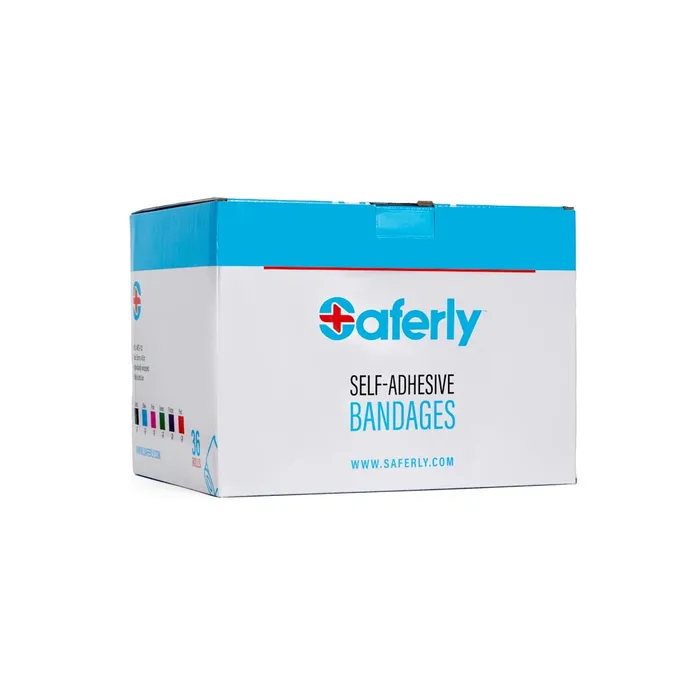 Saferly Anal Saferly 2 Medical Cohesive Wrap Assorted Colors Case of 36