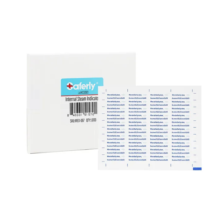 Saferly Internal Steam Indicators Used with Sterilization Pouches Price Per 1 Box of 1000 Saferly Male Sex Toys