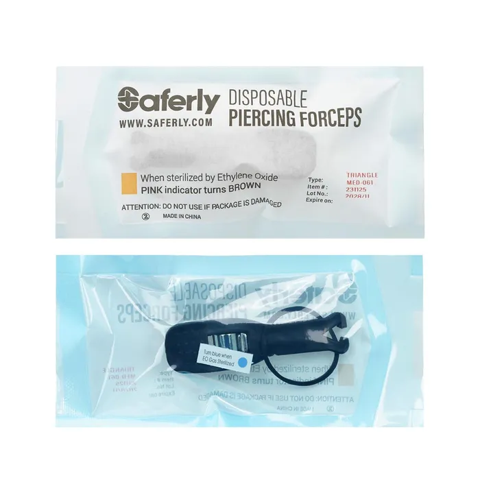 Saferly Triangle Disposable Piercing Forceps Saferly Vibrators