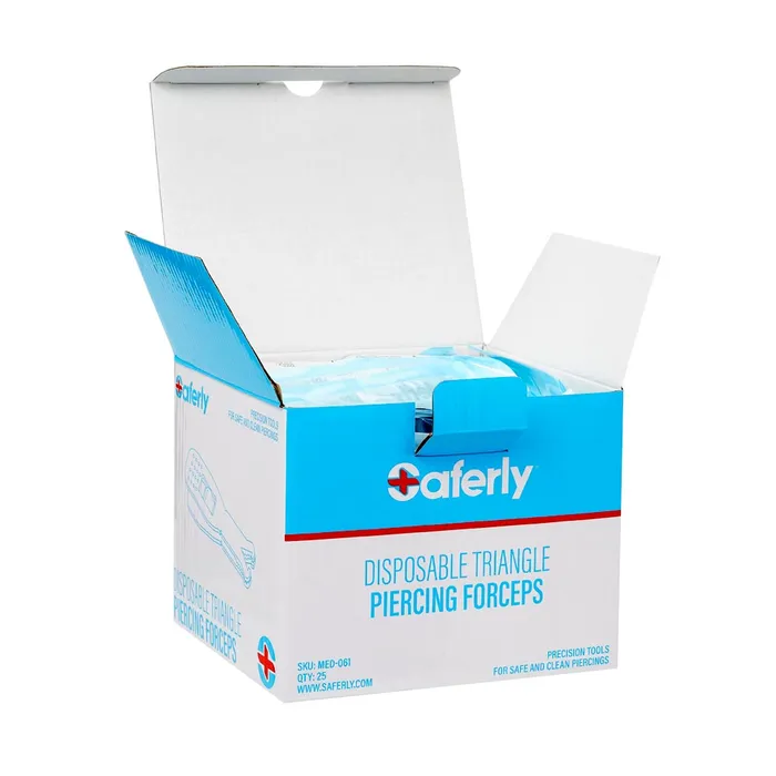 Saferly Triangle Disposable Piercing Forceps Saferly Vibrators
