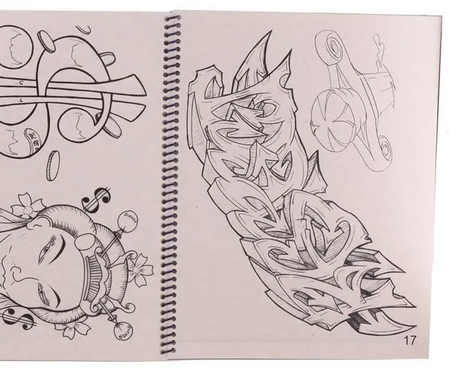 Scatterbrain Tattoo Flash by Richie Calascibett USA Vibrators Scatterbrain Tattoo Flash by Richie Calascibett USA Vibrators