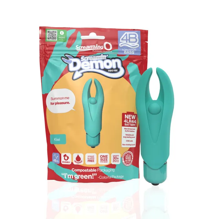Screamin Demon 4B Rumbly Bullet Vibrator Mint Green Screaming O Female Sex Toys