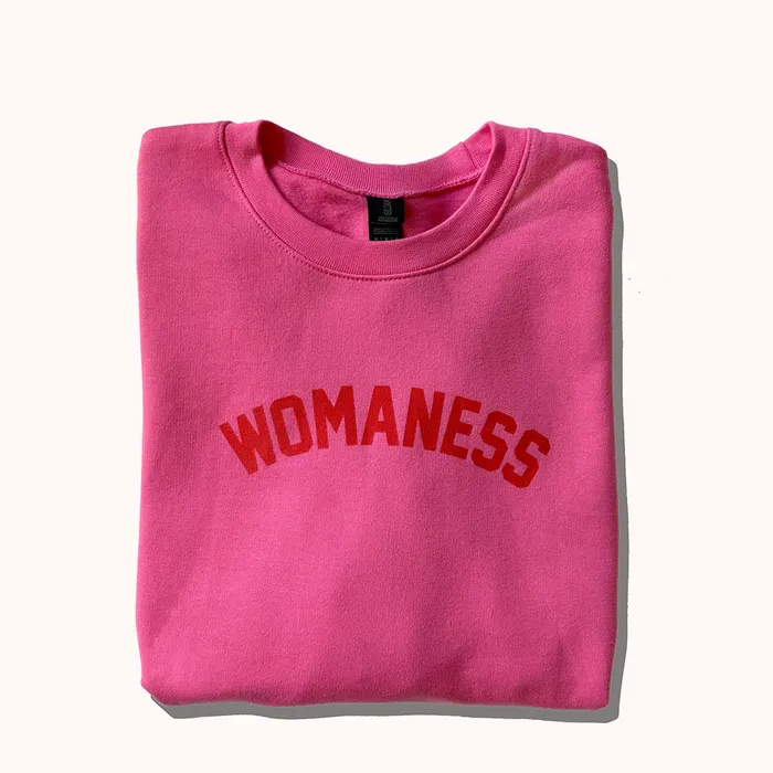 Shop Womaness Vibrators Womaness Strength in Hot Pink Sweatshirt