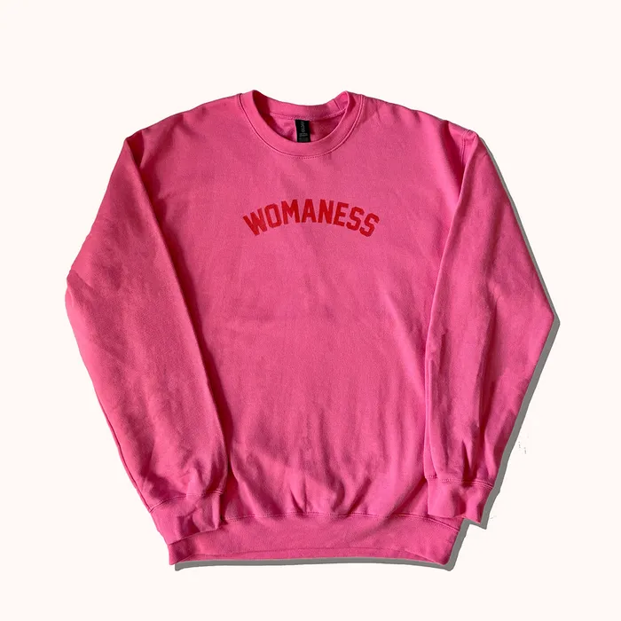 Shop Womaness Vibrators Womaness Strength in Hot Pink Sweatshirt