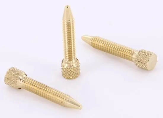 Short Brass Contact Screw M4 Metric Version 2 Precision Vibrators