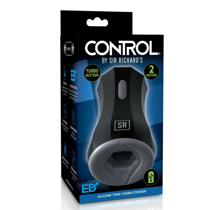 Sir Richards Silicone Twin Turbo Heating Penis Stroker Pipedream Products Male Sex Toys