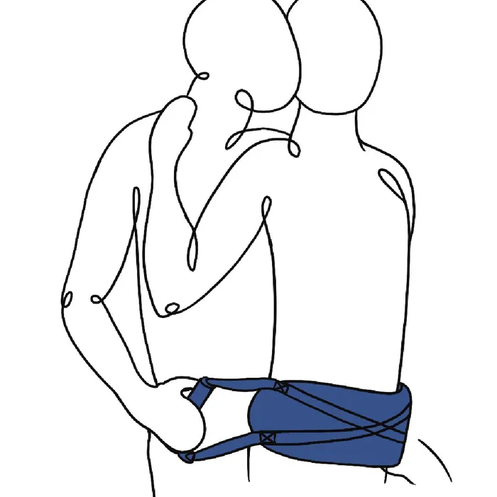 Sportsheets Anal Pivot Deluxe Doggie Style Position Strap Black