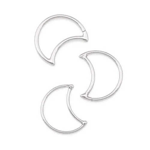 Stainless Steel Crescent Moon Bendable Ear Jewelry Price Per 1 Painful Pleasures Dildos