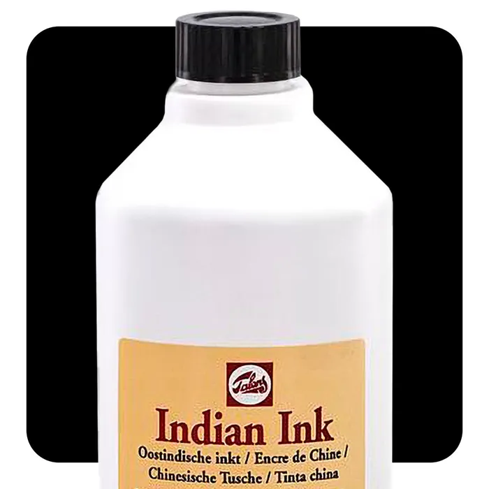 Talens Black Indian Drawing Ink 490mL Bottle Talens Anal