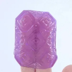 Tenga Uni Amethyst Textured Finger Sleeve for Stroking and Clit Massage Tenga Male Sex Toys