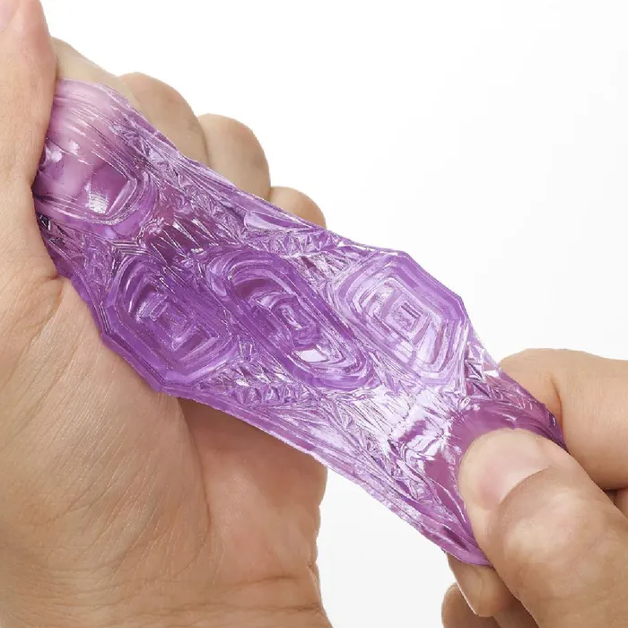 Tenga Uni Amethyst Textured Finger Sleeve for Stroking and Clit Massage Tenga Male Sex Toys