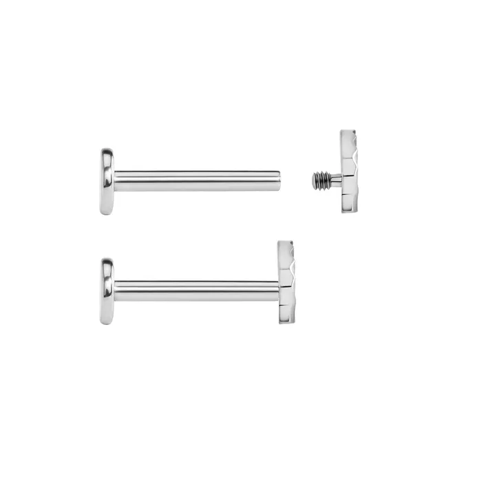 Tilum 14g12g Internally Threaded Seashell Titanium Top Price Per 1 Tilum Vibrators