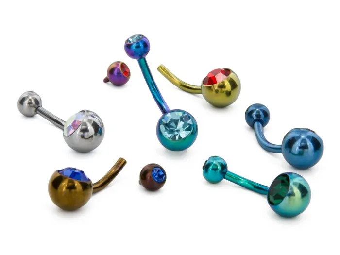 Tilum 14g 38 Internal Jeweled Titanium Belly Button Ring Tilum Male Sex Toys Tilum 14g 38 Internal Jeweled Titanium Belly Button Ring Tilum Male Sex Toys