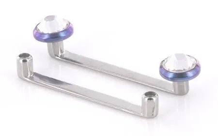 Tilum 16g Internally Threaded Flat Titanium Surface Barbell with 2mm Rise Price Per 1 Tilum Male Sex Toys