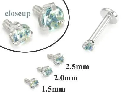 Tilum 18g16g Internally Threaded White Gold Light Blue Jewel Top Price Per 1 Tilum Vibrators Tilum 18g16g Internally Threaded White Gold Light Blue Jewel Top Price Per 1 Tilum Vibrators