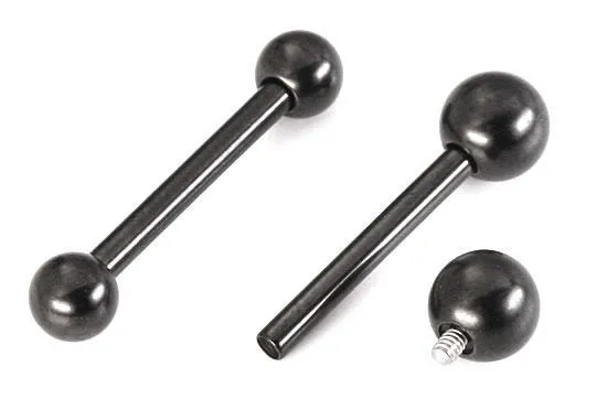 Tilum Anal Tilum 14g Internally Threaded PVD Black Titanium Straight Barbell Price Per 1 Tilum Anal Tilum 14g Internally Threaded PVD Black Titanium Straight Barbell Price Per 1