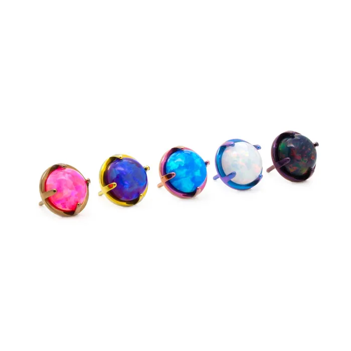 Tilum Anal Tilum Titanium Prong Set Opal Threadless Top Price Per 1