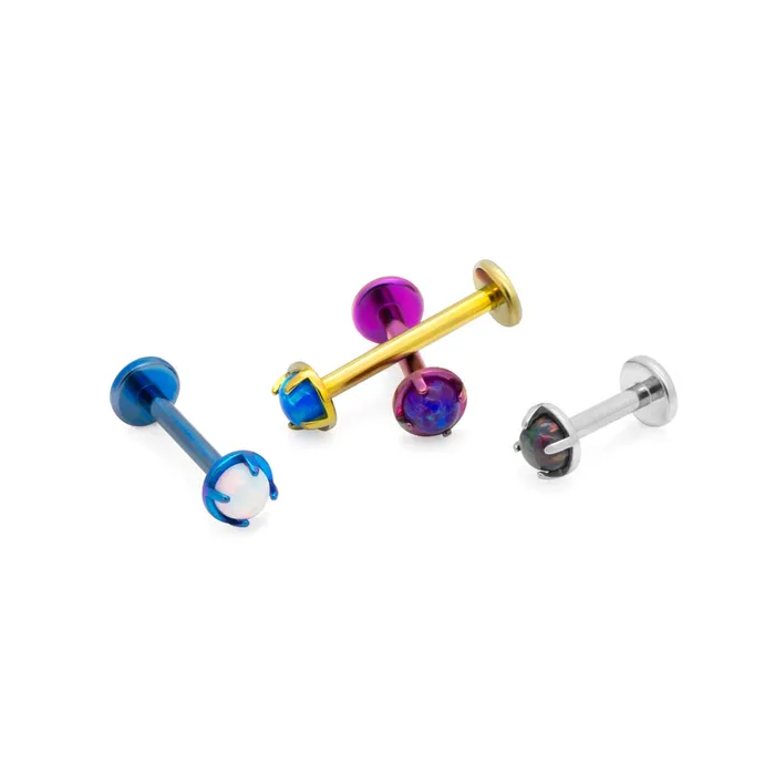Tilum Anal Tilum Titanium Prong Set Opal Threadless Top Price Per 1