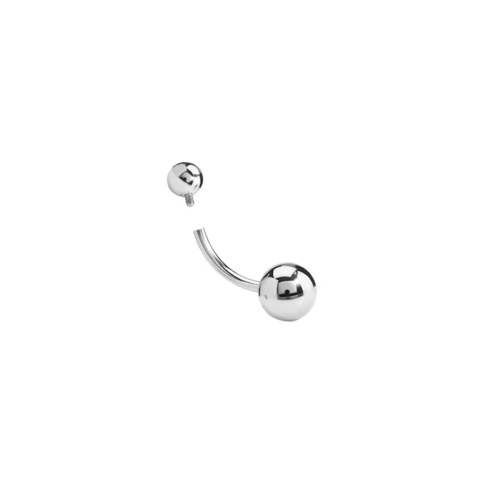 Tilum Internally Threaded Simple Titanium Belly Button Ring Pick Size Tilum Male Sex Toys