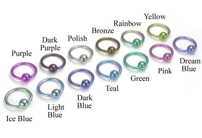 Tilum Male Sex Toys Tilum 12g Titanium Captive Bead Ring Price Per 1