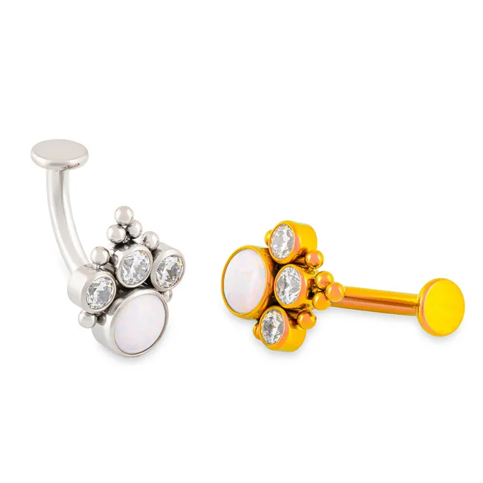 Tilum Male Sex Toys Tilum 14g 38 Internal Atlas Titanium Belly Button Ring