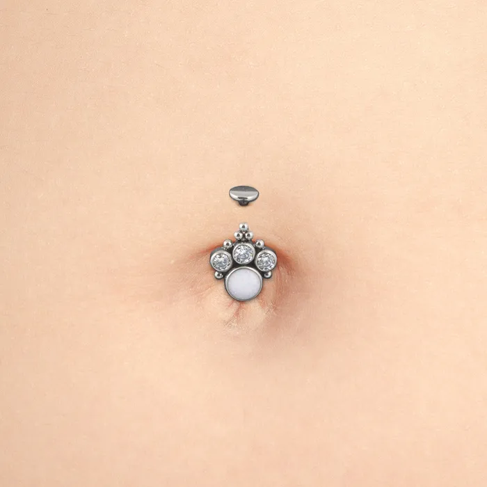 Tilum Male Sex Toys Tilum 14g 38 Internal Atlas Titanium Belly Button Ring