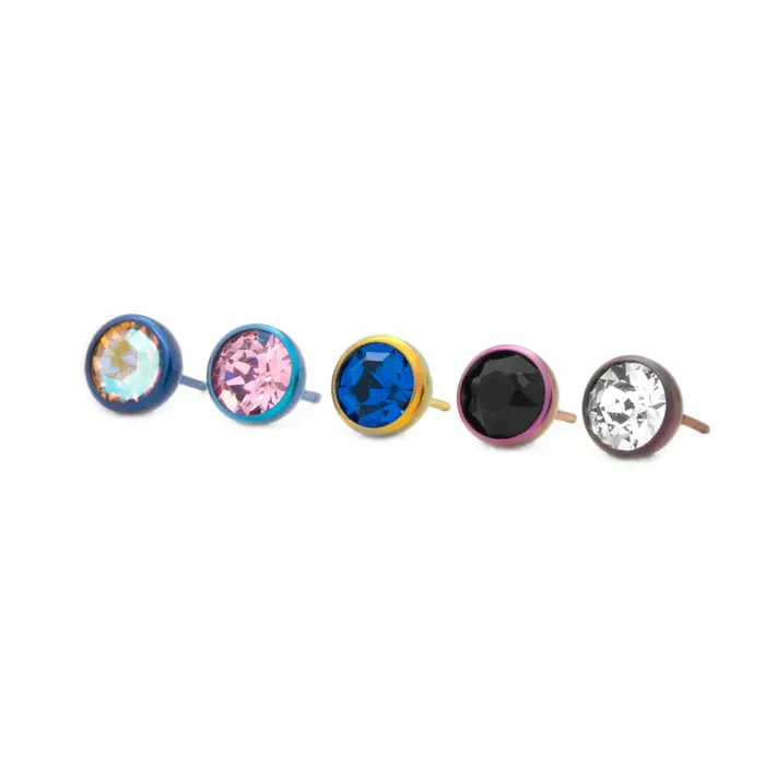 Tilum Male Sex Toys Tilum Jeweled Titanium Threadless Top Pick Size Price Per 1