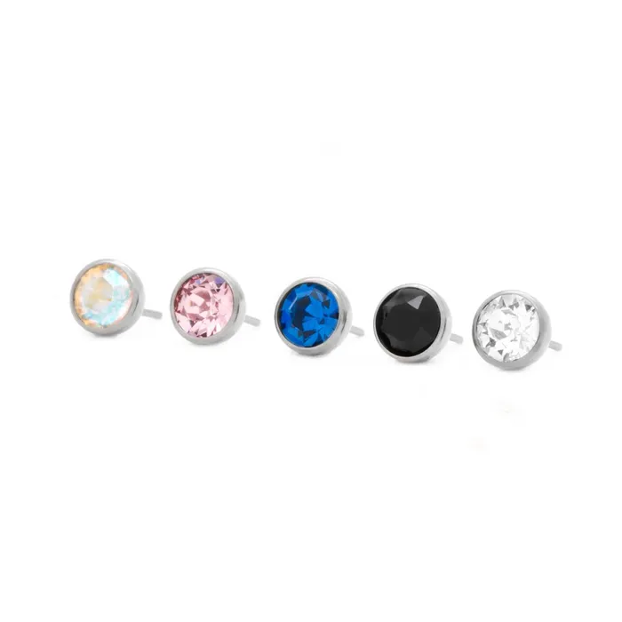 Tilum Male Sex Toys Tilum Jeweled Titanium Threadless Top Pick Size Price Per 1