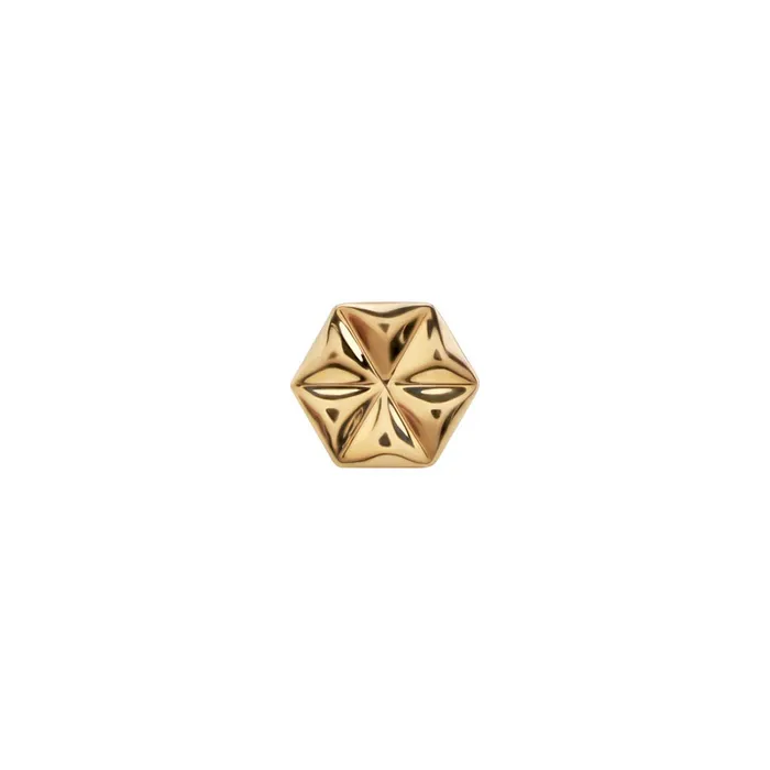 Tilum Tilum 14kt Yellow Gold Patchwork Star Threadless Top Price Per 1 Vibrators