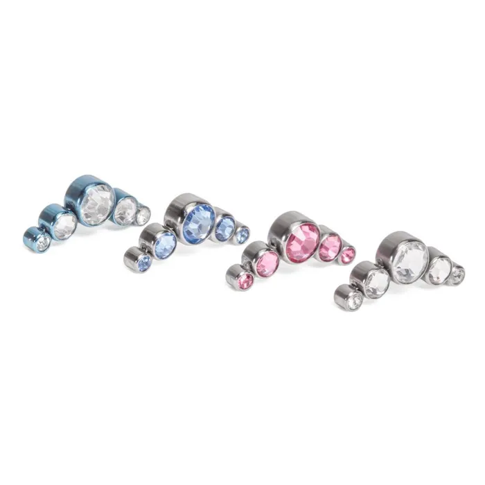 Tilum Vibrators Tilum 14g12g Internally Threaded Crescent Jewel Cluster Top Price Per 1