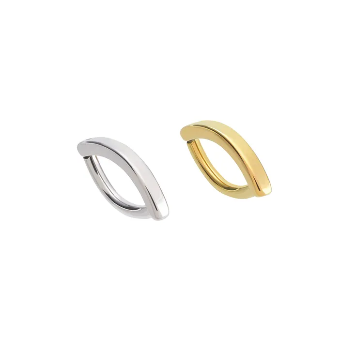Tilum Vibrators Tilum 14g Titanium Crescent Curve Navel Clicker
